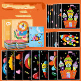 Artistic Schoolbag with Scratch Paper and Animal Eggshell Design